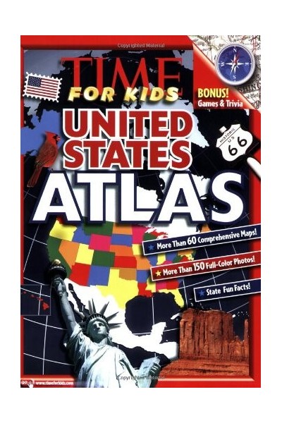 TIME FOR KIDS UNITED STATES ATLAS. BONUS! GAMES AND TRIVIA.